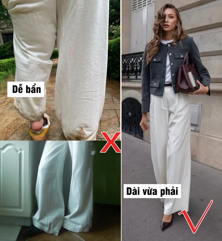 Phụ nữ trên 40+ mặc quần trắng thế này vào mùa thu quá đẹp: Trẻ hóa diện mạo, đảm bảo sự sang trọng - 3