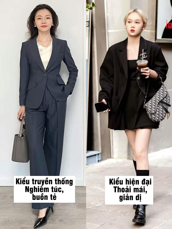 Tại sao người sành ăn mặc đều chọn áo khoác blazer lớn hơn một size? Bí quyết giúp chị em thu gọn vóc dáng chính là đây - 3