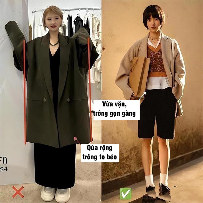 Tại sao người sành ăn mặc đều chọn áo khoác blazer lớn hơn một size? Bí quyết giúp chị em thu gọn vóc dáng chính là đây - 5
