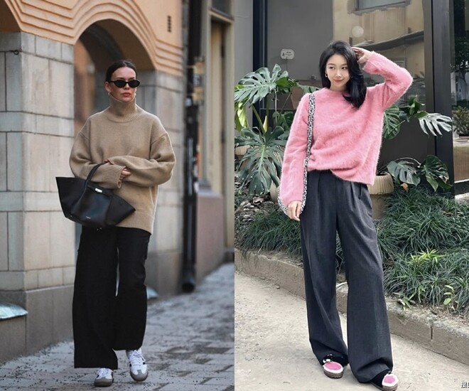 Tại sao người sành ăn mặc luôn chọn áo len lớn hơn 1 cỡ? Bí quyết giúp chị em thu gọn vóc dáng chính là đây - 4