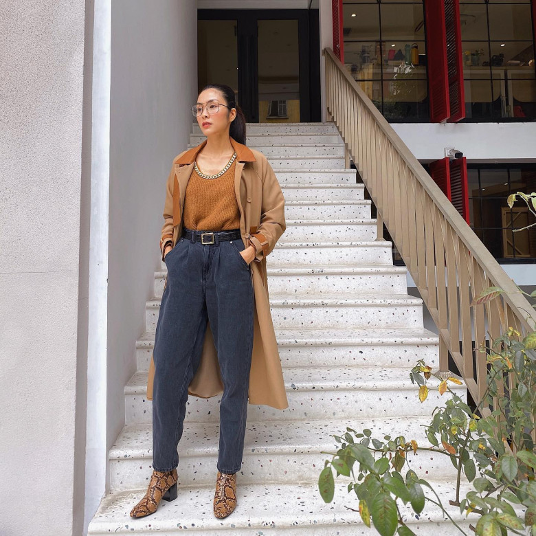 Thế nào là đỉnh cao phối đồ? Dâu hào môn Hà Tăng chỉ mặc áo với quần mà phối ra 1001 set đồ thu đông sang xịn - 9