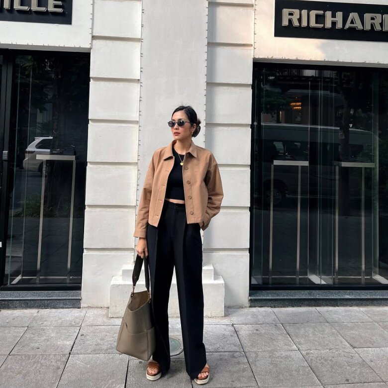 Thế nào là đỉnh cao phối đồ? Dâu hào môn Hà Tăng chỉ mặc áo với quần mà phối ra 1001 set đồ thu đông sang xịn - 5