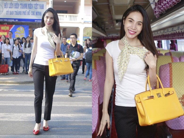 Đi xe sang, Thủy Tiên vẫn trung thành với mẫu túi hiệu dùng 10 năm chưa chán, từng mang lên xe khách về quê - 5