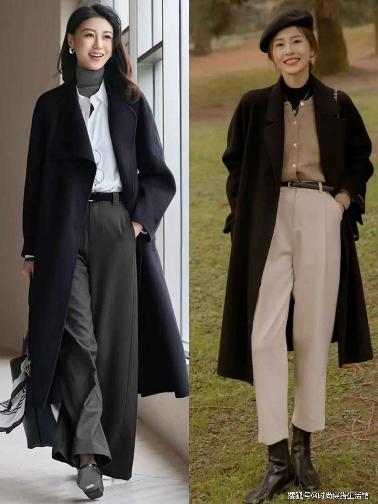 Trong tủ chỉ có một chiếc áo khoác đen, tôi áp dụng 5 cách mặc này không bao giờ bị &#34;già chát&#34;, ai cũng khen xinh - 1