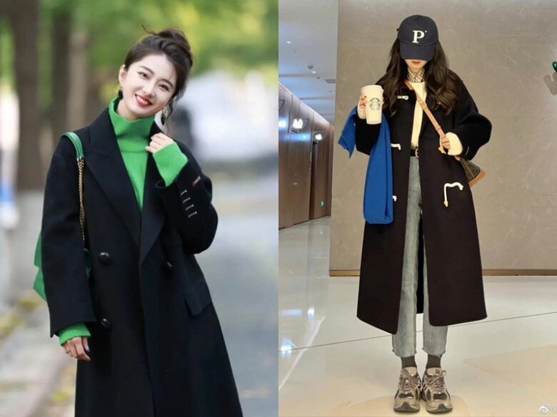 Trong tủ chỉ có một chiếc áo khoác đen, tôi áp dụng 5 cách mặc này không bao giờ bị &#34;già chát&#34;, ai cũng khen xinh - 2