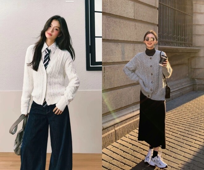 Tủ đồ thu đông lèo tèo vài món, chị em mặc gì đi làm? Tham khảo 16 outfit này đảm bảo lên đồ thanh lịch mà ít tốn kém - 1