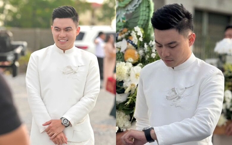 Cô dâu Đỗ Hà mặc áo dài có ý nghĩa đặc biệt, chồng Tổng giám đốc đeo đồng hồ có giá hơn tỷ - 7