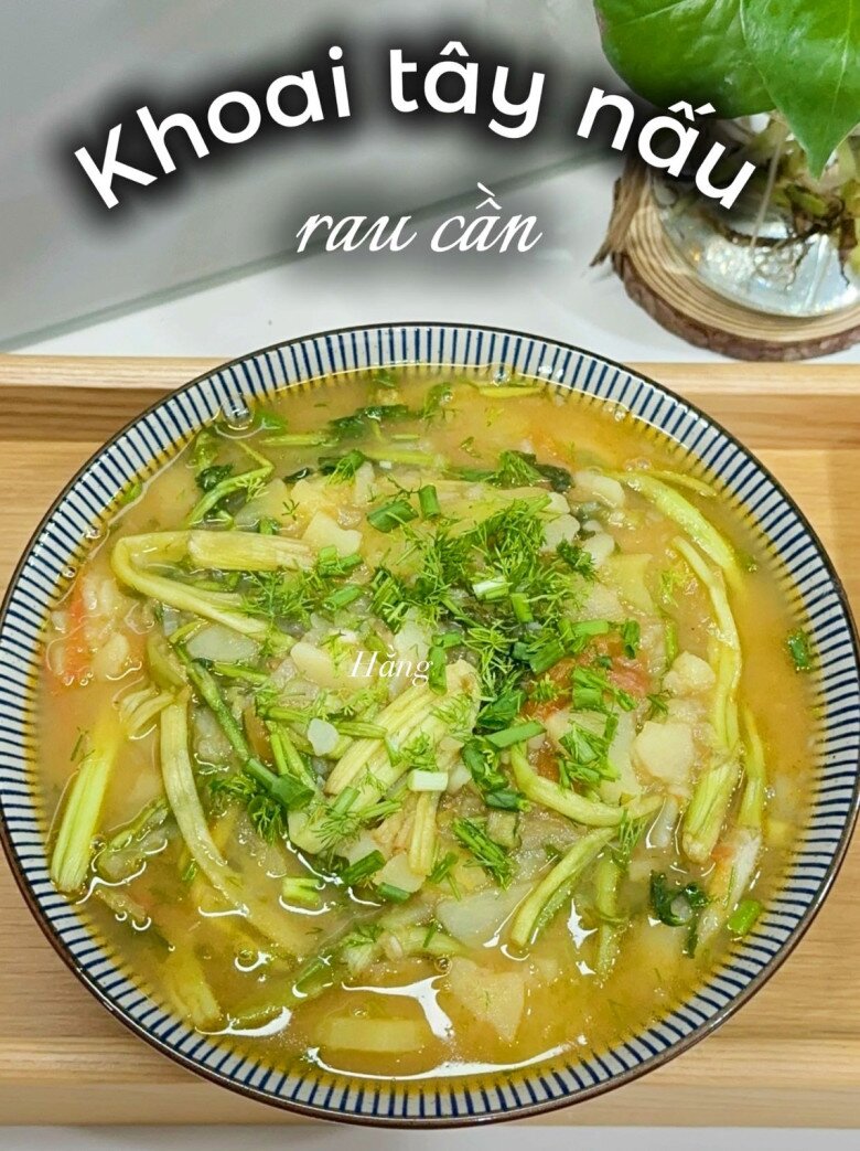 Cứ đến mùa rau cần lại &#34;hot&#34; món này, là đặc sản Thái Bình giờ chị em khắp nơi thi nhau nấu theo - 1