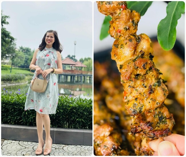 Mai cuối tuần, học mẹ đảm làm thịt xiên nướng lá lốt ngon &#34;rụng tim&#34;, không thử quá phí! - 1
