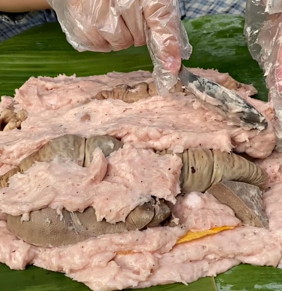 Ở Hưng Yên có món giò lạ làm từ nguyên liệu quen thuộc trên bàn nhậu, khách thèm cũng khó mà mua  - 2