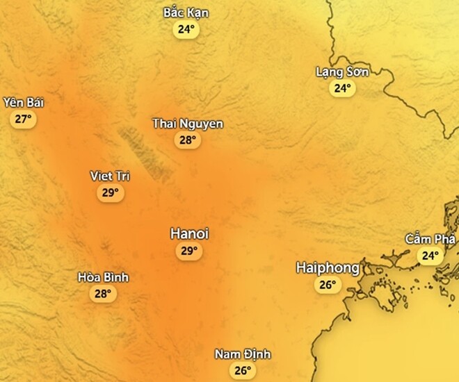 Tin tức 24h: Không khí lạnh rất gần: Hà Nội giảm 10 độ từ chiều đến đêm, sáng mai rất rét - 1