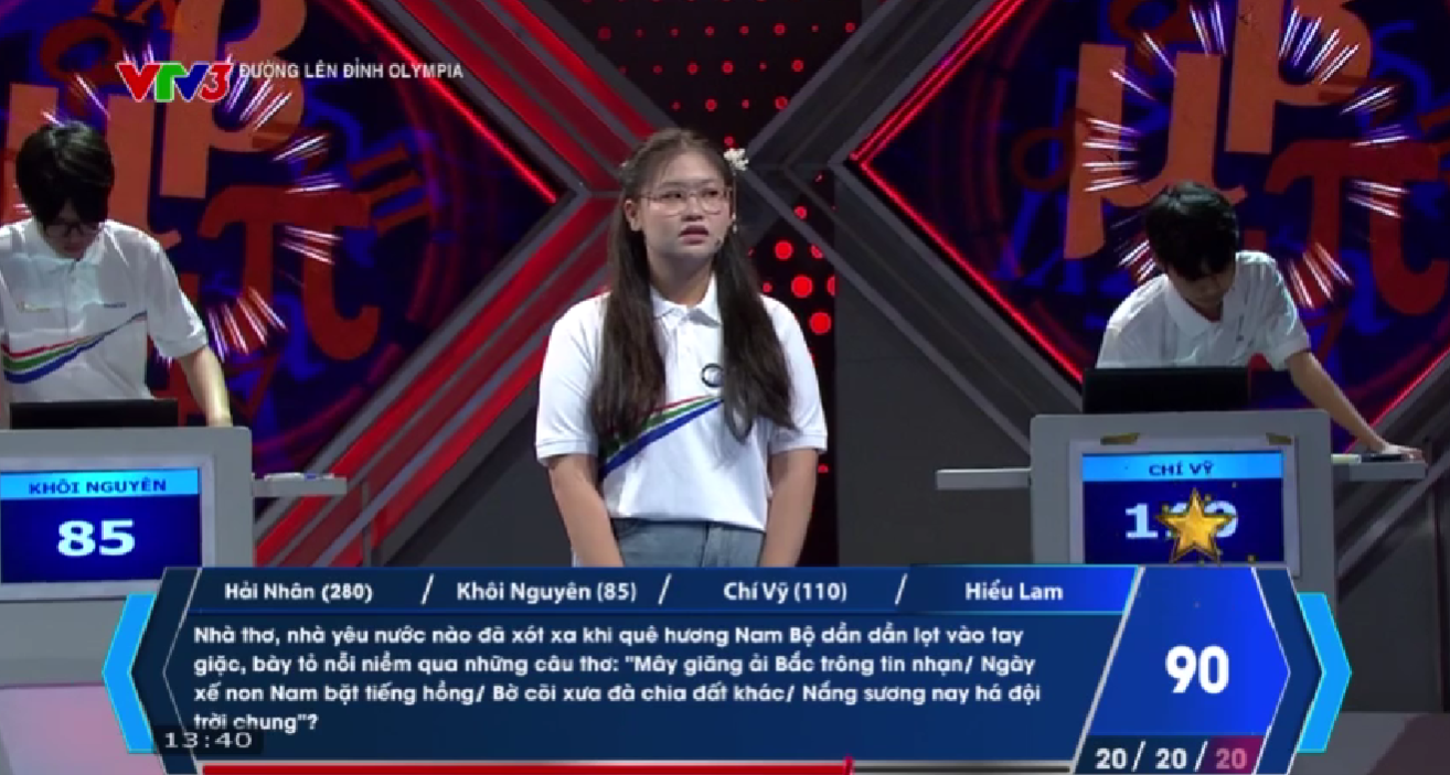 Xuất sắc dẫn đầu cả 4 phần thi, nữ sinh Quảng Trị giành chiến thắng thuyết phục tại Olympia 26  - 4