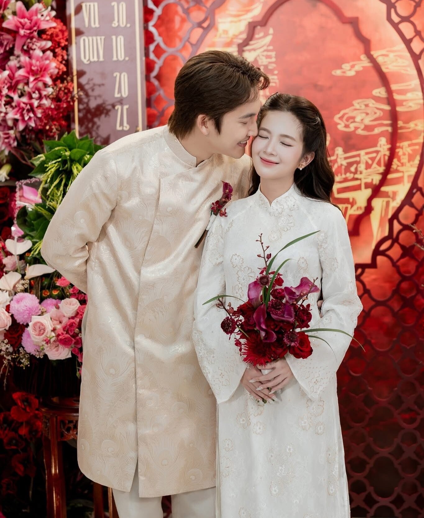 Ngọc Huyền - Đình Tú tổ chức lễ vu quy, 2 bà thông gia cười rạng rỡ bên dâu ngoan rể quý - 1