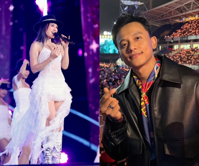 Mai Tài Phến ngồi kế bố mẹ Mỹ Tâm ở concert, suốt 8 năm đồng hành trong âm thầm - 1