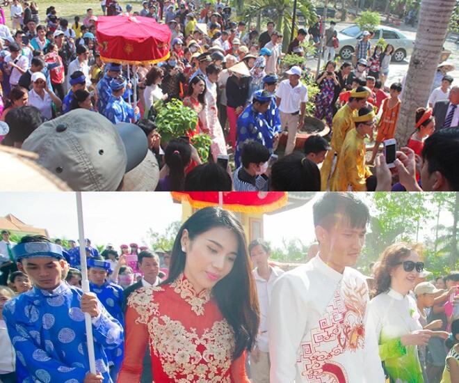 Sao Việt làm đám cưới ở chùa: Công Vinh chọn quy y theo Thủy Tiên, Đoàn Minh Tài xứng đôi với vợ kém 16 tuổi - 6