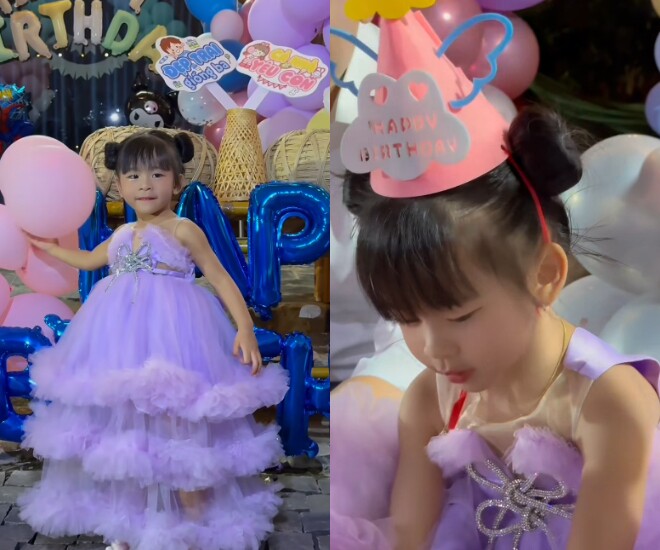 Thanh Đoàn và Hà Trí Quang làm sinh nhật hoành tráng cho 2 con chung, khoe ông nội tự tay trang trí tiệc cho cháu - 4