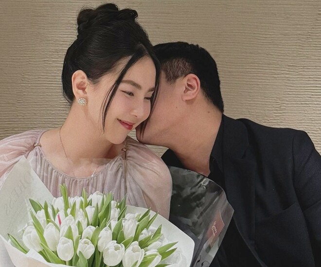 MC Mai Ngọc kỷ niệm 1 năm ngày cưới riêng tư với chồng giấu mặt người Bắc Ninh, hé lộ cân nặng sau 8 tháng chăm con - 1