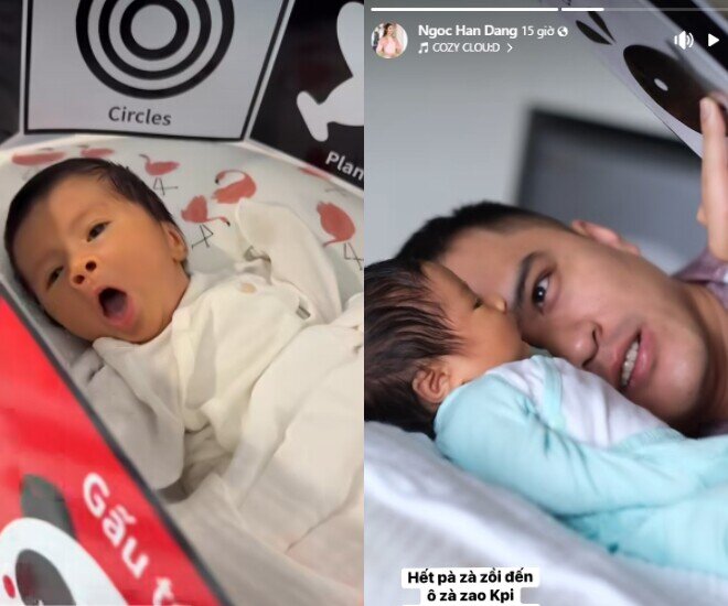 Ngọc Hân tiết lộ tên 4 chữ của quý tử đầu lòng, cùng ông xã làm ngành ngoại giao đưa nhóc tì 4 tháng đi học - 8