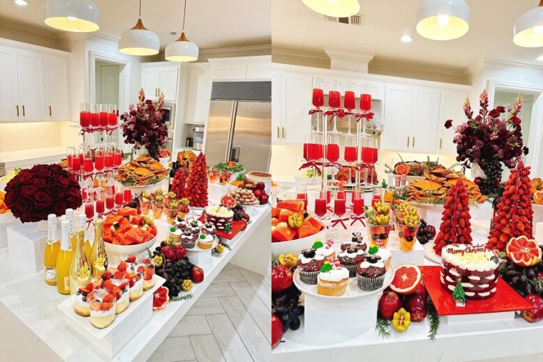 Sao Việt 24h: Phạm Hương dọn bàn tiệc Giáng sinh hoành tráng, 2 quý tử hào hứng tạo dáng bên thành quả của mẹ - 2