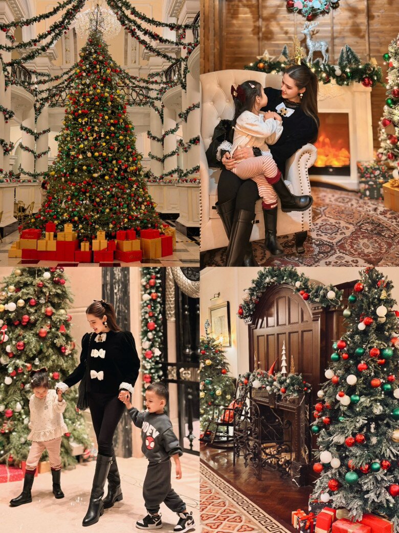 Sao Việt 24h: Phạm Hương dọn bàn tiệc Giáng sinh hoành tráng, 2 quý tử hào hứng tạo dáng bên thành quả của mẹ - 7