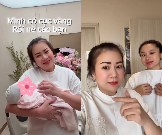 Cô dâu 1000 cây vàng ở Đồng Tháp hạ sinh con đầu lòng ở tuổi 23, công chúa nhỏ tương lai thừa hưởng tiệm vàng của gia tộc - 3