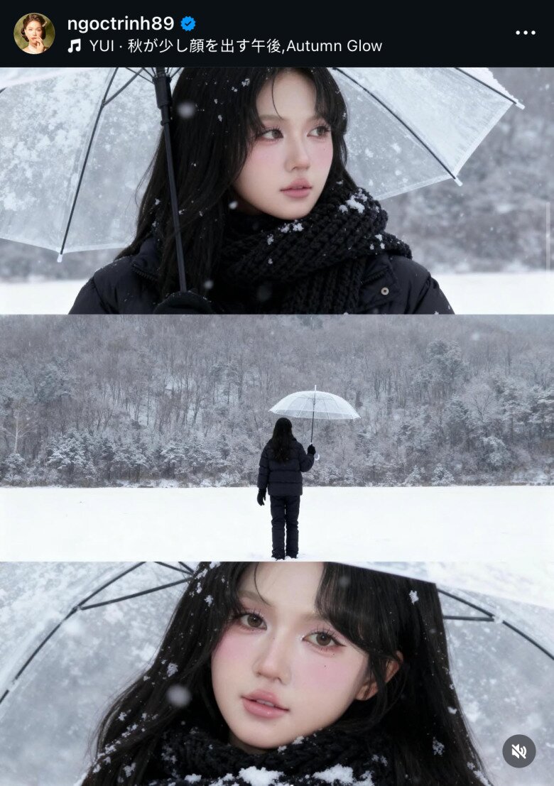 “Ghép hình dưới tuyết” - trào lưu phủ trắng mạng xã hội, hiện thực hoá giấc mơ mùa đông của giới trẻ Việt - 1