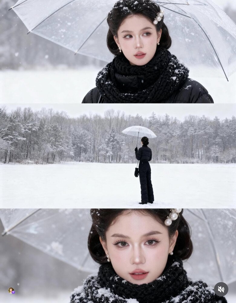 “Ghép hình dưới tuyết” - trào lưu phủ trắng mạng xã hội, hiện thực hoá giấc mơ mùa đông của giới trẻ Việt - 3