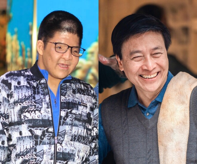 Bôm - con trai diễn viên Quốc Tuấn đi xem phim của bố đóng, khoảnh khắc lén nhìn đấng sinh thành gây xúc động - 1