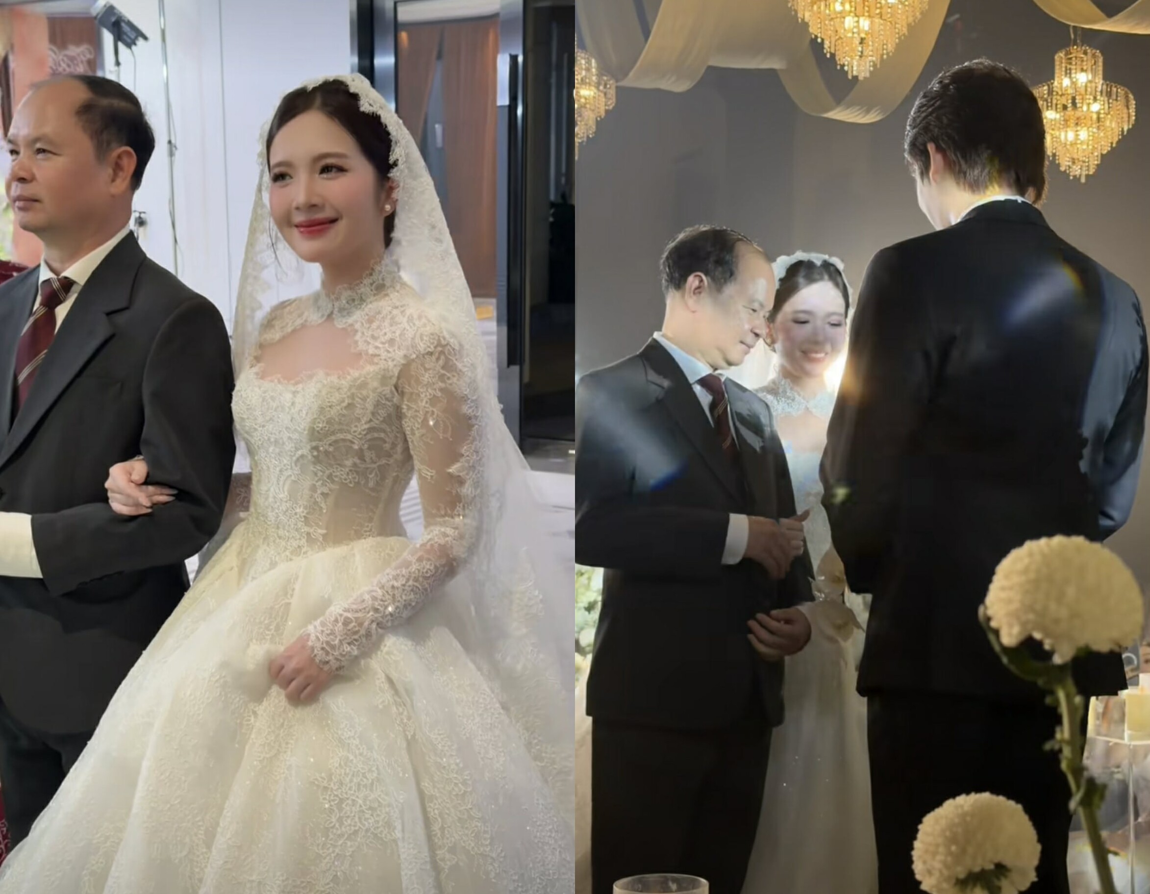 Ngọc Huyền nghẹn ngào trong lễ cưới với Đình Tú: "Anh nói 10 lần cãi nhau, anh sẽ xin lỗi trước 8 lần" - 3