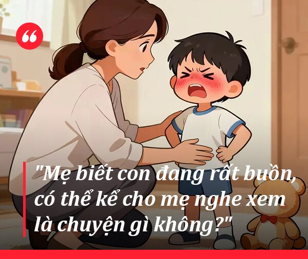 Đừng vội nói “Đừng khóc nữa”: 3 câu này giúp trẻ bình tĩnh, nhanh xoa dịu cảm xúc - 3