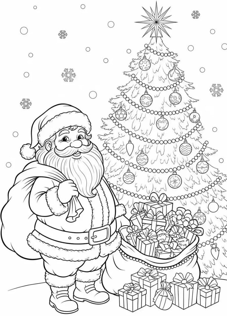 Tranh tô màu ông già Noel, cánh cửa đưa bé bước vào thế giới Giáng sinh nhiệm màu - 14