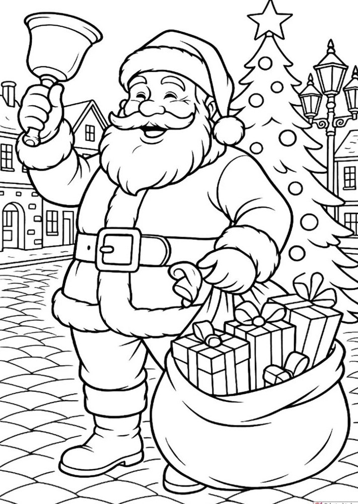 Tranh tô màu ông già Noel, cánh cửa đưa bé bước vào thế giới Giáng sinh nhiệm màu - 18