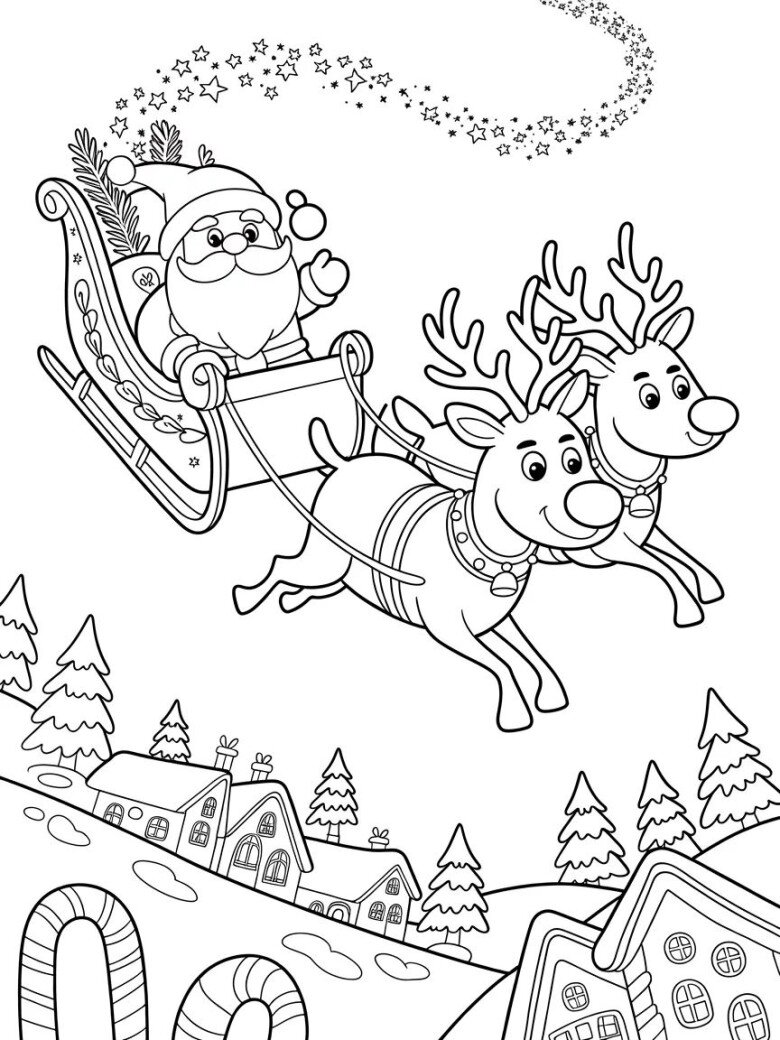 Tranh tô màu ông già Noel, cánh cửa đưa bé bước vào thế giới Giáng sinh nhiệm màu - 6