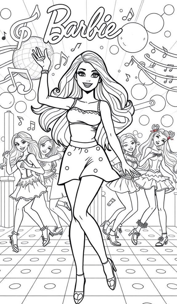 Top 20 tranh tô màu búp bê Barbie được bé gái yêu thích nhất - 1