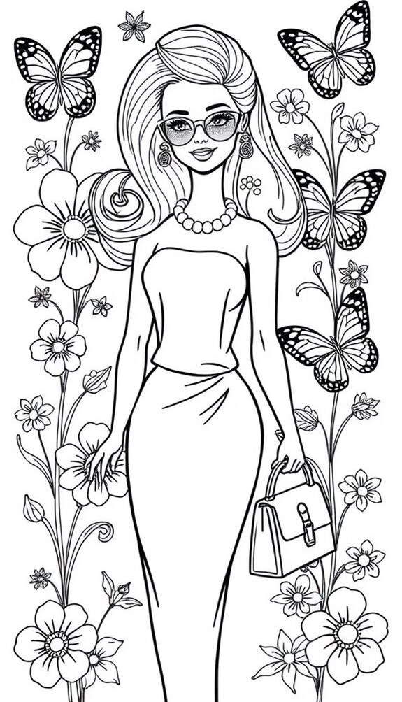 Top 20 tranh tô màu búp bê Barbie được bé gái yêu thích nhất - 2