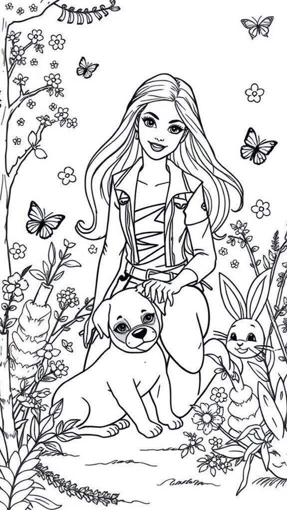 Top 20 tranh tô màu búp bê Barbie được bé gái yêu thích nhất - 6