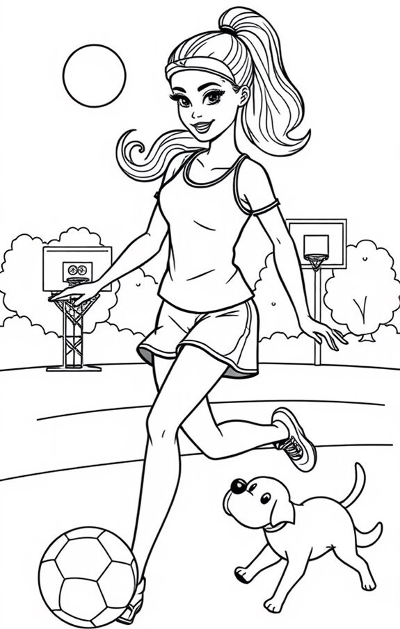 Top 20 tranh tô màu búp bê Barbie được bé gái yêu thích nhất - 7