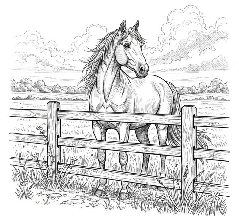 Tranh tô màu Ngựa dũng mãnh, cách trẻ mầm non cảm nhận con giáp năm mới 2026 bằng sắc màu - 19