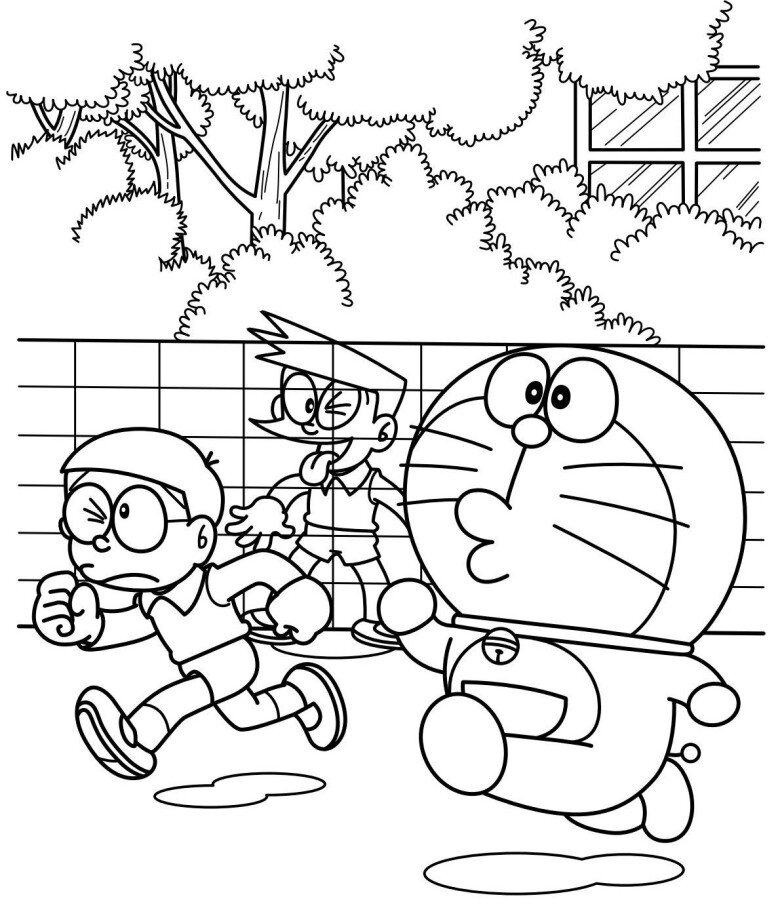 Tranh tô màu Doraemon và Nobita, khơi gợi trí tưởng tượng, niềm vui tuổi thơ cho bé - 20