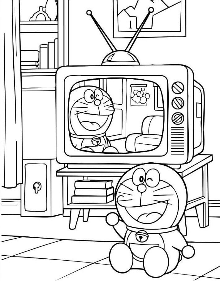 Tranh tô màu Doraemon và Nobita, khơi gợi trí tưởng tượng, niềm vui tuổi thơ cho bé - 6