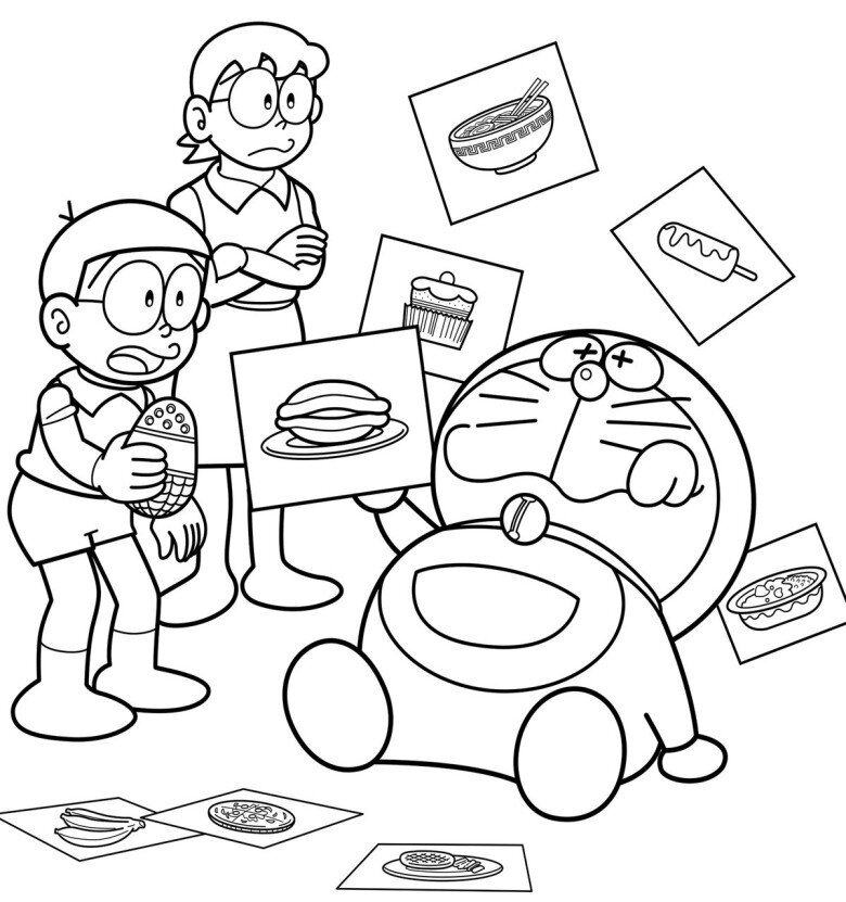 Tranh tô màu Doraemon và Nobita, khơi gợi trí tưởng tượng, niềm vui tuổi thơ cho bé - 7