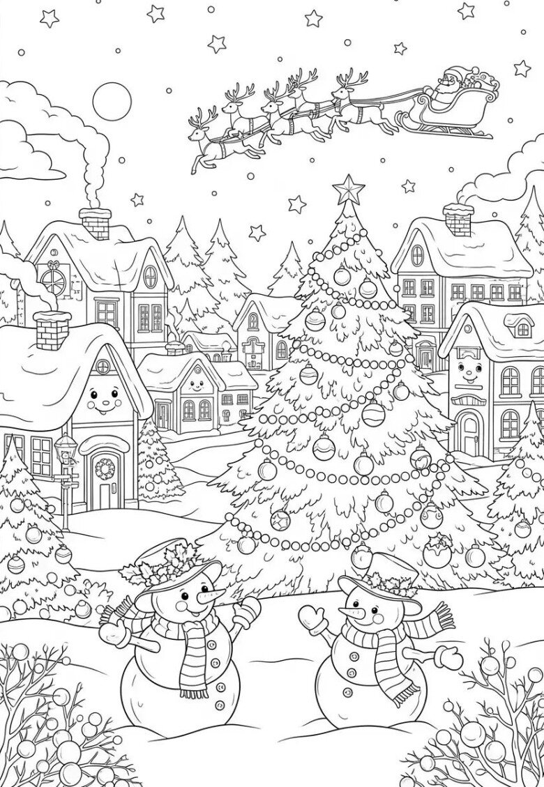 Tranh tô màu Giáng sinh, món quà tinh thần nuôi dưỡng ký ức tuổi thơ của trẻ - 11