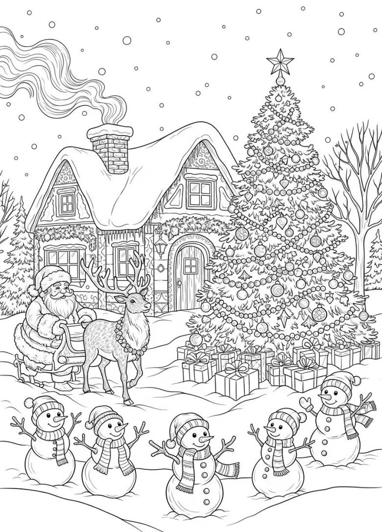 Tranh tô màu Giáng sinh, món quà tinh thần nuôi dưỡng ký ức tuổi thơ của trẻ - 12
