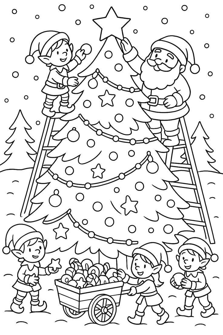 Tranh tô màu Giáng sinh, món quà tinh thần nuôi dưỡng ký ức tuổi thơ của trẻ - 2