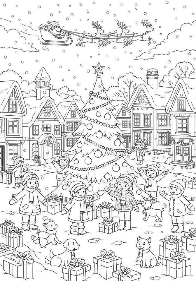 Tranh tô màu Giáng sinh, món quà tinh thần nuôi dưỡng ký ức tuổi thơ của trẻ - 6