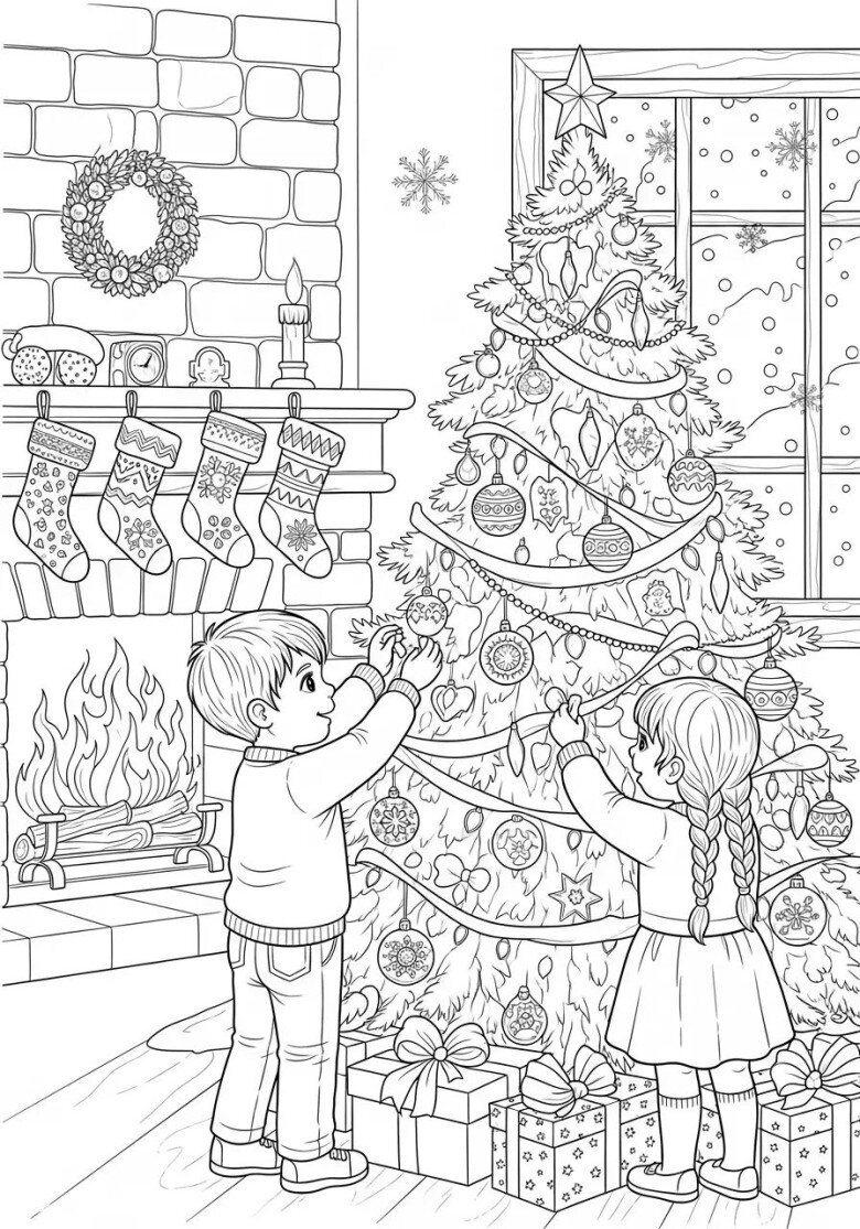 Tranh tô màu Giáng sinh, món quà tinh thần nuôi dưỡng ký ức tuổi thơ của trẻ - 8