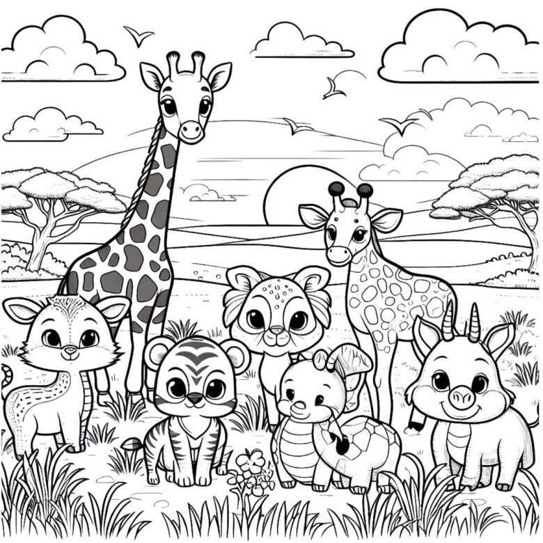 Mẹ cùng con tô màu tranh hươu cao cổ, nuôi dưỡng trí tò mò hỗ trợ bé học hỏi tự nhiên - 13