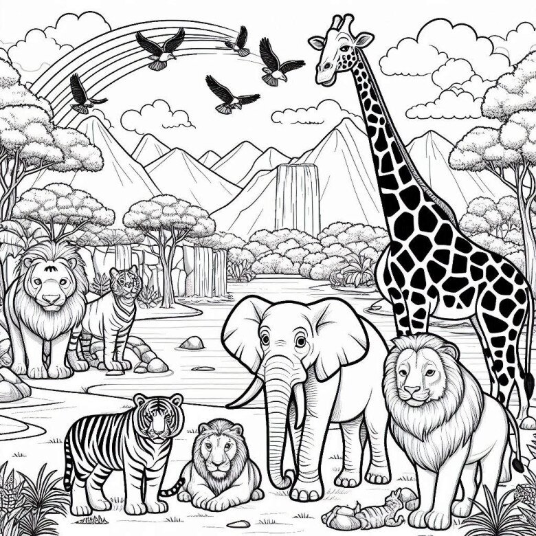 Mẹ cùng con tô màu tranh hươu cao cổ, nuôi dưỡng trí tò mò hỗ trợ bé học hỏi tự nhiên - 8