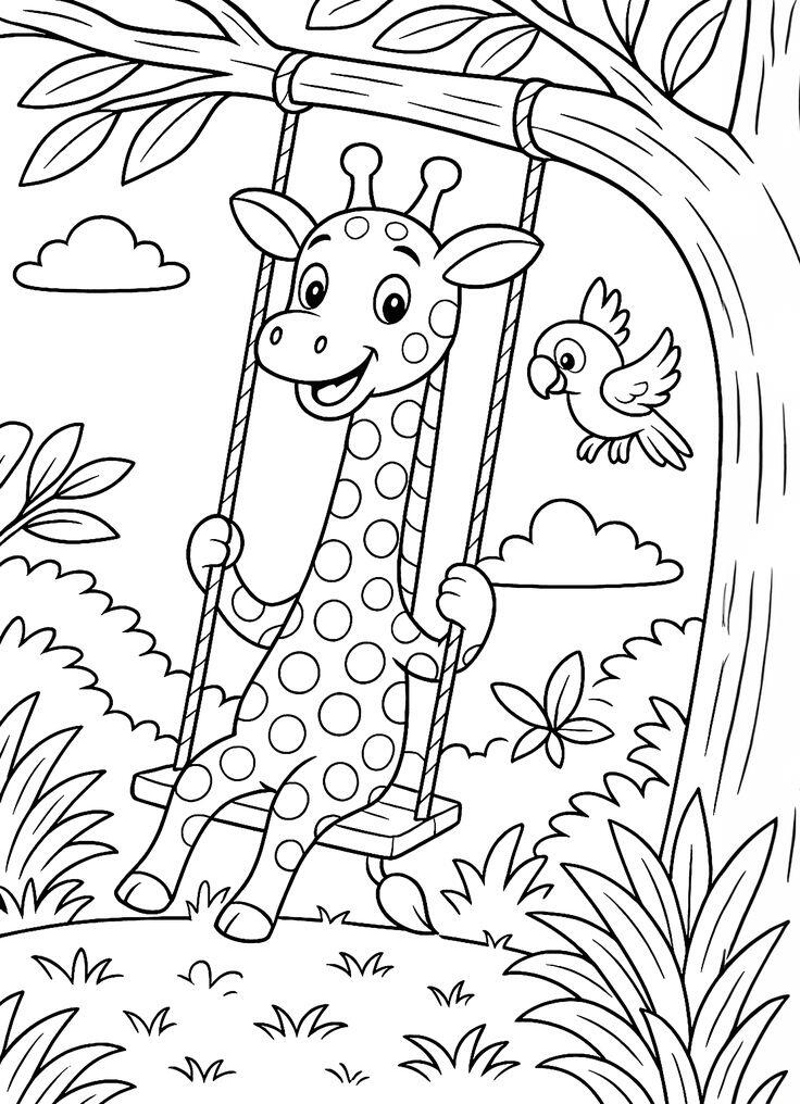 Mẹ cùng con tô màu tranh hươu cao cổ, nuôi dưỡng trí tò mò hỗ trợ bé học hỏi tự nhiên - 3