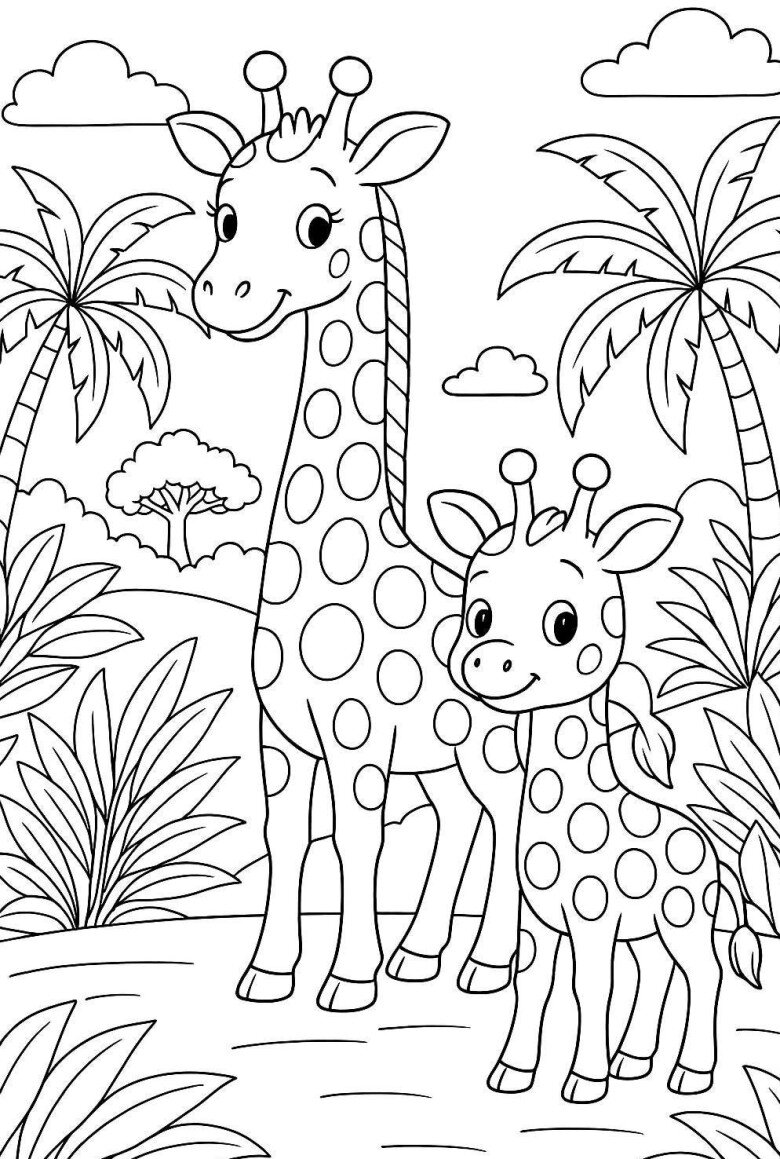 Mẹ cùng con tô màu tranh hươu cao cổ, nuôi dưỡng trí tò mò hỗ trợ bé học hỏi tự nhiên - 18